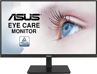 ASUS VA27DQSB - شاشة LED - 27 بوصة - 1920 x 1080 Full HD (1080p) @ 75 هرتز - IPS - 250 شمعة/م² - 1000:1-5 مللي ثانية - HDMI، VGA، DisplayPort - مكبرات الصوت - أسود