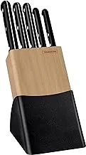 Tramontina Ultracorte 6 Pieces Knife and Block Set with Stainless Steel Blade and Black Polypropylene Handle