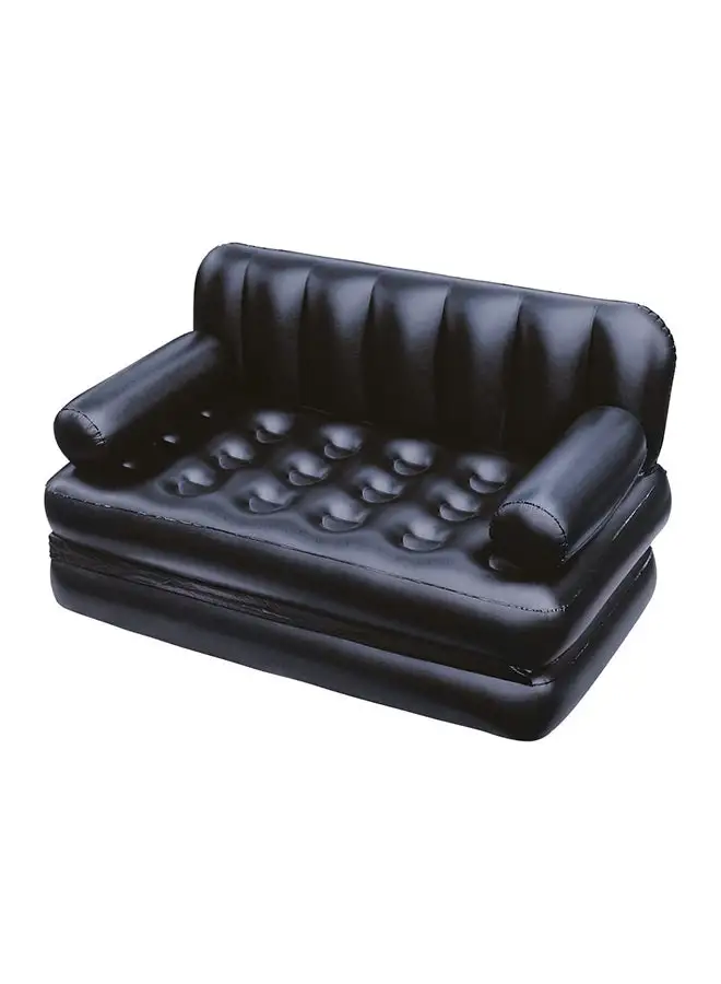 Bestway Double 5-In-1 Multifunctional Couch With Sidewinder 2 Seater Ac Air Pump Black 188x152x64cm