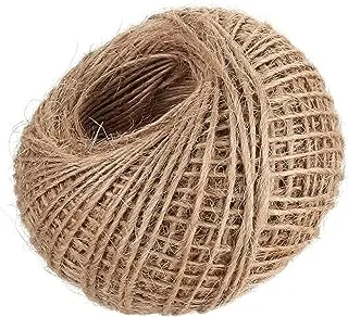 ECVV Jute Twine String 2mm, 50M Natural Jute Rope, 2Ply Durable Jute Twine Heavy Duty For Crafts, Gift Wrapping, Gardening, Packing, Picture Display, Wedding, Christmas Decoration, Ornament