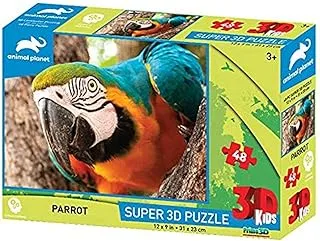 Animal Planet Licensed - Parrot 3D Puzzle - 48 Pcs