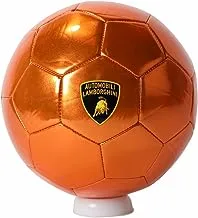 Lamborghini Matellic Soccer Ball Machine-Stitched Construction, PVC Material, Perfect for Teenager and Adults Orange, Size 5, 145450