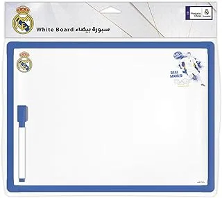 Real Madrid 144045 A4 Portable Whiteboard with Marker, Blue