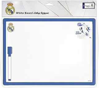 Real Madrid 144045 A4 Portable Whiteboard with Marker, Blue