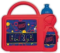 Barcelona Kids Plastic Lunch Box and Water Bottle
