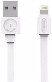 Allocacoc USB Lightning Charger Cable for iPhone, 1.5 Meter Length, White