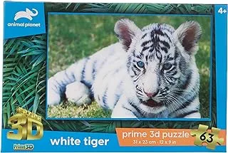 Animal planet White tiger 3D puzzle 63 pieces