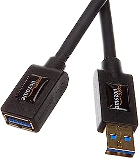 AmazonBasics USB 3.0 Extension Cable - A-Male to A-Female Adapter Cord- 9.8 Feet (3.0 Meters)