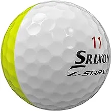 Srixon Z-Star XV Divide Golf Balls Yellow/White