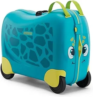 حقيبة سفر أمريكان توريستر سكيتل تركواز زرقاء، يمكن حملها للأطفال بعجلات