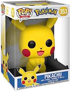 Funko Pop Games Pokemon S1 Pikachu Figure Toy, 10-Inch Size