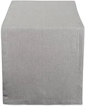 DII CAMZ38723 Solid Chambray, Table Runner 14x72, Chambray Gray