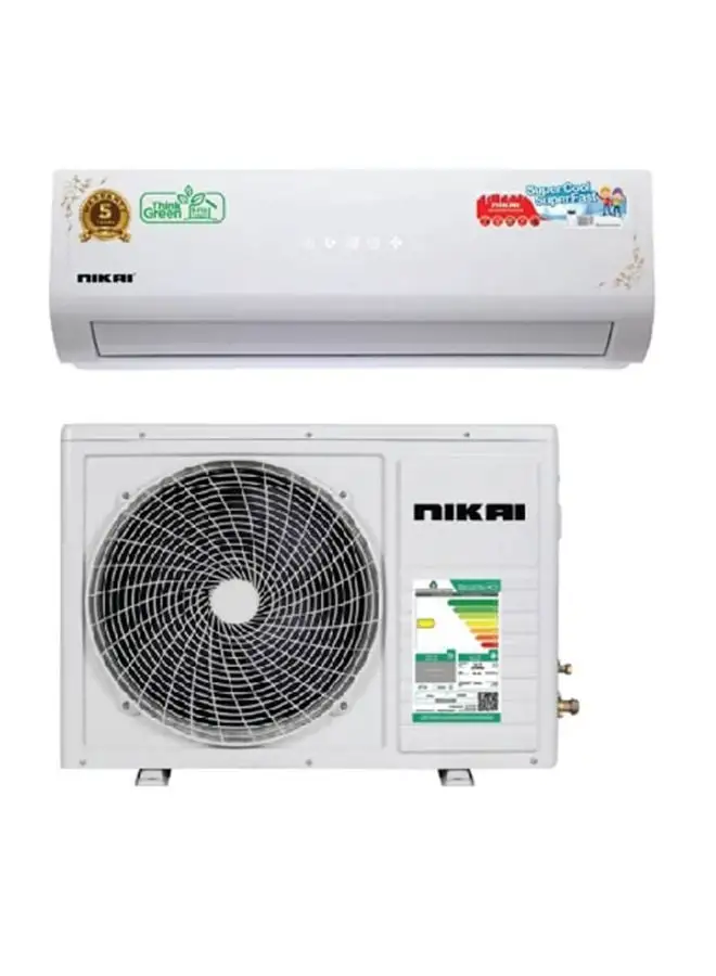 NIKAI Split Air Conditioner With Heating And Cooling Function Rotary Compressor 1.0 TON NSAC12136HC23N White