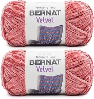 Bernat Velvet Terracotta Rose Yarn - 2 Pack of 300g/10.5oz - Polyester - 5 Bulky - 315 Yards - Knitting/Crochet