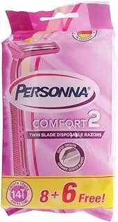 Personna Lady Comfort 2 Body Razor 14-Pieces