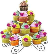 Home Concept 4 Tier 19 Display Cupcake Stand, Multicolor