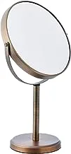 Amazon Basics Modern Dual Sided Magnification Makeup Vanity Mirror, Tall, Bronze
