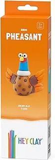 HEY CLAY – DIY Pheasant Plastic Creative Modelling Air-Dry Clay For Kids 3 Cans