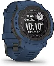 Garmin Instinct 2 Solar Rugged GPS Smartwatch, Tidal Blue