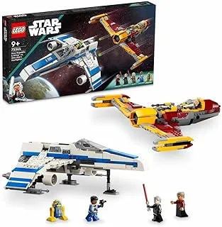 LEGO 75364 Star Wars New Republic E-Wing vs. Shin Hati’s Starfighter, Ahsoka Series Set with 2 Toy Vehicles, Droid Figure, 4 Minifigures and 2 Lightsabers