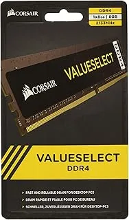 Corsair 8GB Kit (1x 8GB) 2133 MHz CL15 288-Pin DIMM DDR4 RAM Memory (CMV8GX4M1A2133C15)