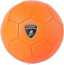 Lamborghini Soccer Ball Machine-Stitched Construction, PVC Material, Perfect for Teenager and Adults Orange, Size 5 145454