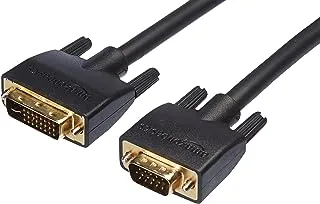 Amazon Basics DVI-I (24+5 Pin) To VGA Cable - 3-Foot (1M)