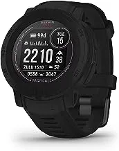 Garmin Instinct 2 Solar Tactical Edition Rugged GPS Smartwatch, Black