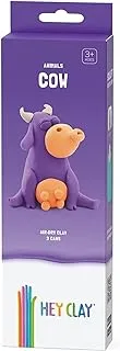 HEY CLAY – DIY Cow Plastic Creative Modelling Air-Dry Clay For Kids 3 Cans