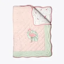 Masilo Organic Mini Cot Set with Muslin Blanket – Hello Flamingo