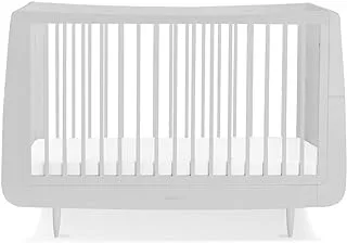 Snüz SnuzKot Skandi Convertible Nursery Cot Bed with 3 Mattress Height (LxWxH - 120x81x26 cm), From 0-10 Years - Haze Grey/Grey
