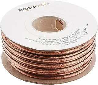 AmazonBasics 14-Gauge Audio Stereo Speaker Wire Cable - 50 Foot
