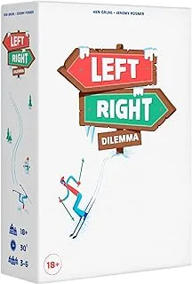 Left Right Dilemma Party Game | Hilarious Game for Game Night | Cooperative Board Game | Social Game for Adults | Ages 18+ | 3-6 Players| Average Playtime 30 Minutes | Made by Cojones