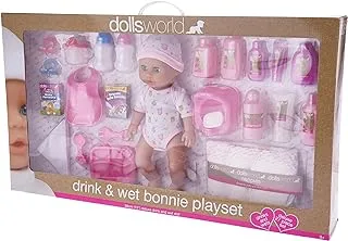 Dolls World 8887 Drink and Wet Bonnie Playset, 38 cm Size
