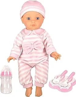 Lotus Caucasian No Hair Soft-Bodied Baby Doll, 16-Inch Size