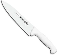 سكين اللحوم الاحترافي من ترامونتينا مقاس 15.24 سم مع شفرة من الفولاذ المقاوم للصدأ ومقبض من البولي بروبيلين الأبيض
