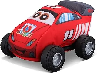 BBJunior 16-89051 My 1st Soft Race Toy car with Pull-Back Motor, red