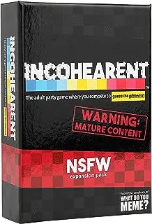 حزمة التوسعة What Do You Meme Incohearent - إصدار NSFW - مصممة لتتم إضافتها إلى اللعبة الأساسية غير المتماسكة