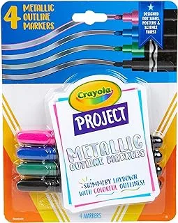 Crayola Project 4 ct. Metallic Outline Markers
