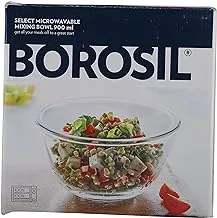 Borosil Glass Mixing Bowl, 900 ml, Oven and Microwave Safe