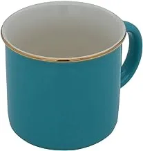 Alsaif Gallery Porcelain Mug with Beige Hand with Golden Edge