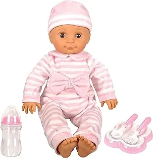 Lotus Hispanic No Hair Soft-Bodied Baby Doll, 18-Inch Size