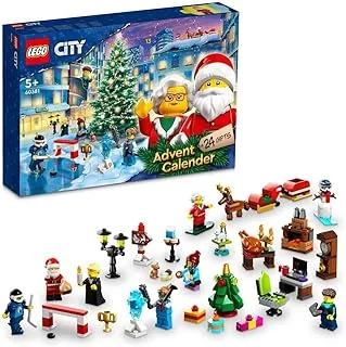 مجموعة ألعاب البناء LEGO® City Advent Calendar 2023 60381 (258 قطعة)