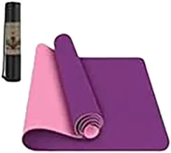 Mesuca MBD21285 TPE Rectangle Shaped Yoga Mat, Purple