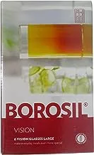 Borosil Set of 6 Vision Large Glass, 350 ml
