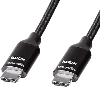 Amazon Basics 10.2 Gbps High-Speed 4K HDMI Cable With Braided Cord, 15 Foot (4.5M), Black