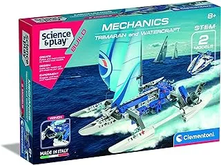 Clementoni Science & Play- Mechanics Laboratory Trimaran and Watercraft- For Age 8+ Years Old