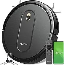 Vactidy Nimble T6 Robot Vacuum Cleaner, 2000Pa Strong Suction, Automatic Self-Charging Robotic Vacuums,Alexa/App Remote Control Robot hoover,Quiet Super Thin,for Pet Hair Hard Floor Cleaner Carpet