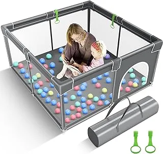 Baby Playpen, 50x50inch Large Play Pen for Babies and Toddlers, Baby Fence Play Yard, Safety Kids Portable Playpin Indoor&Outdoor