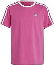 adidas Girl's Essentials 3-Stripes Cotton Loose Fit Boyfriend T-Shirt